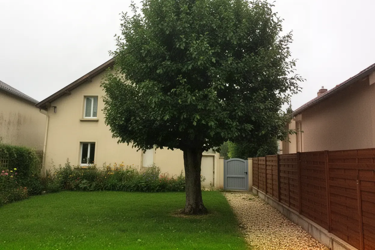 Arbre fragilisé avant démontage à Condat-sur-Vienne